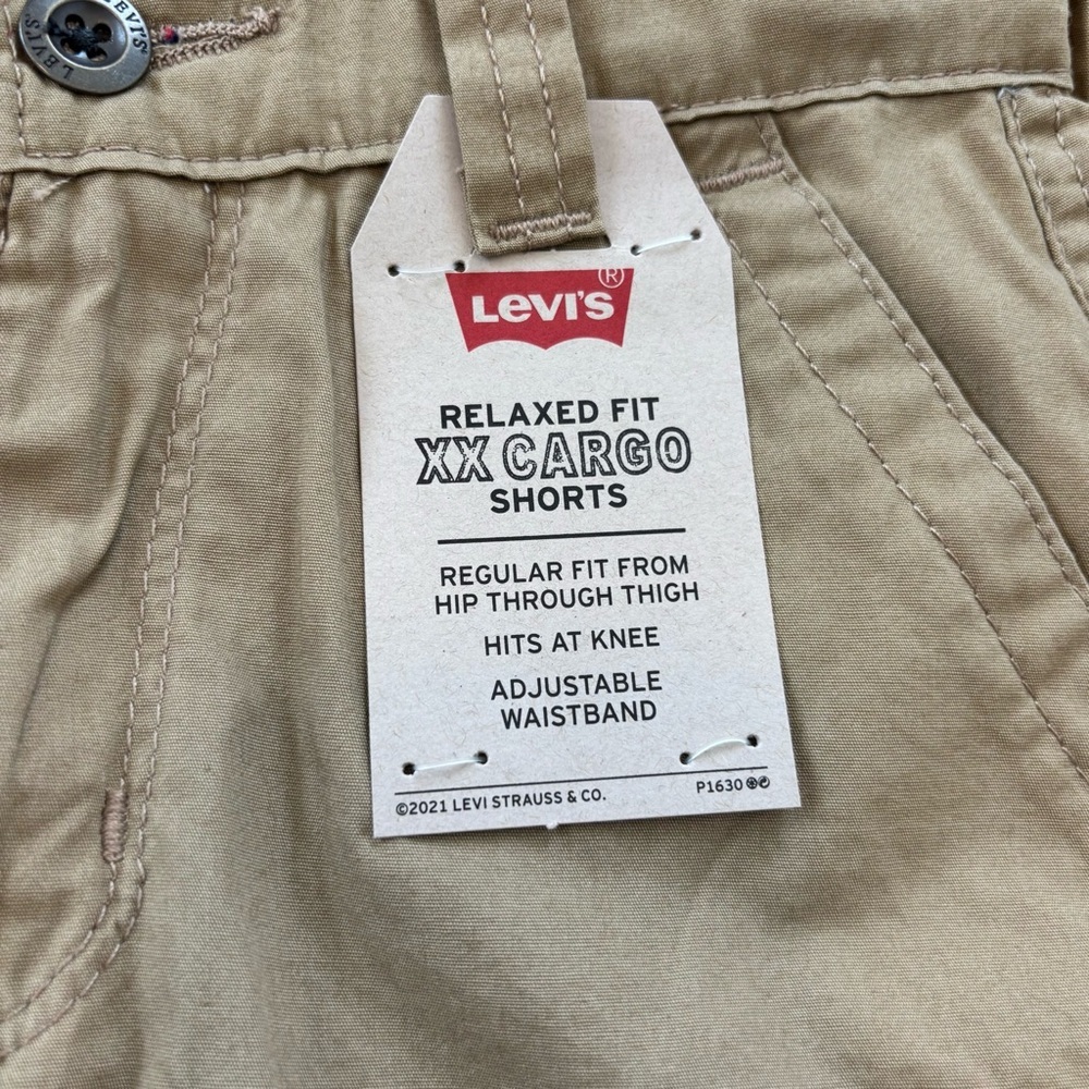 Levi's Little Boys Tan Cargo Shorts Size 6 NWT - Picture 3 of 8